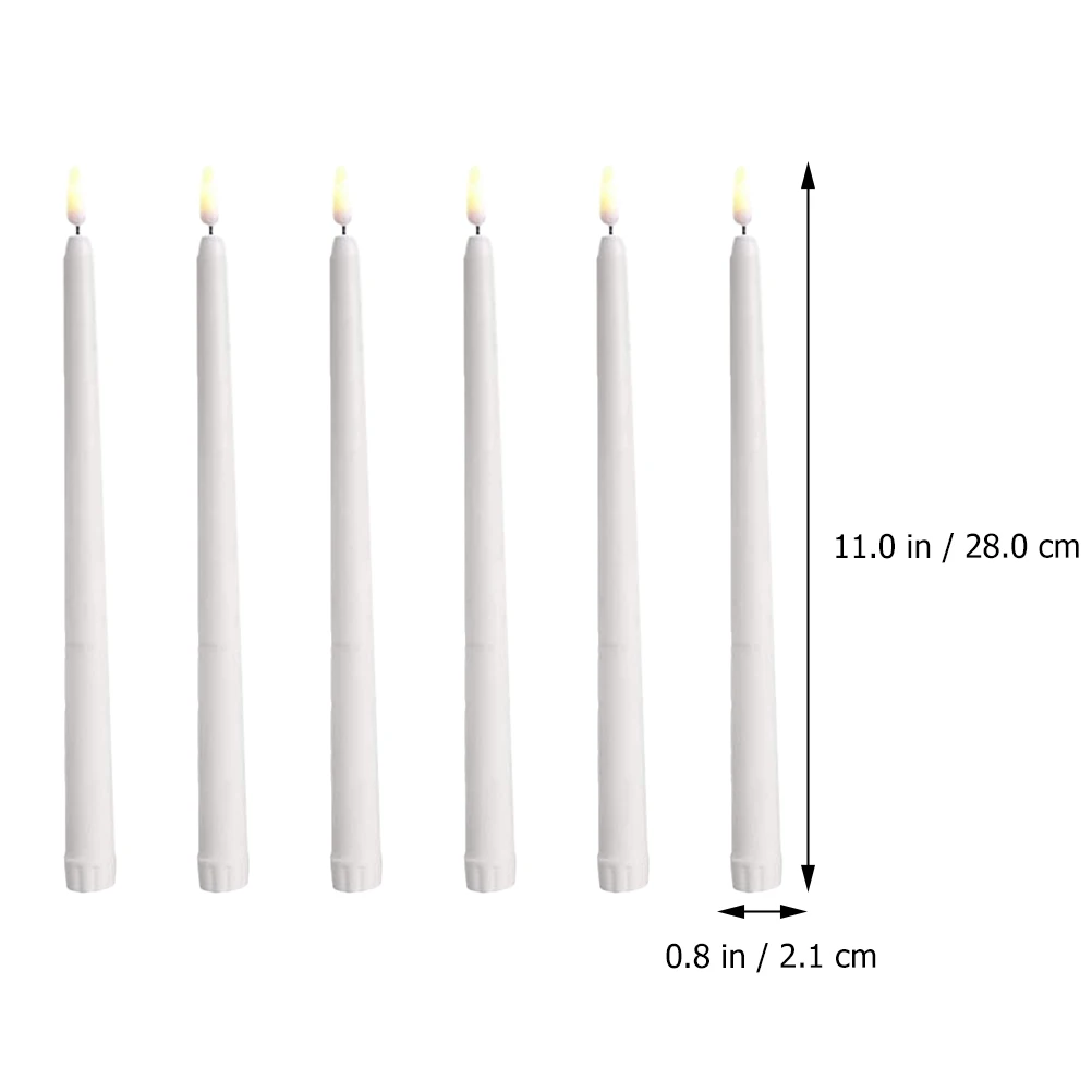 

6pcs LED Light Long Pole Decorative Electronic Lamp Halloween Supplies Party Wedding Home Garden Flickering Effect Safe