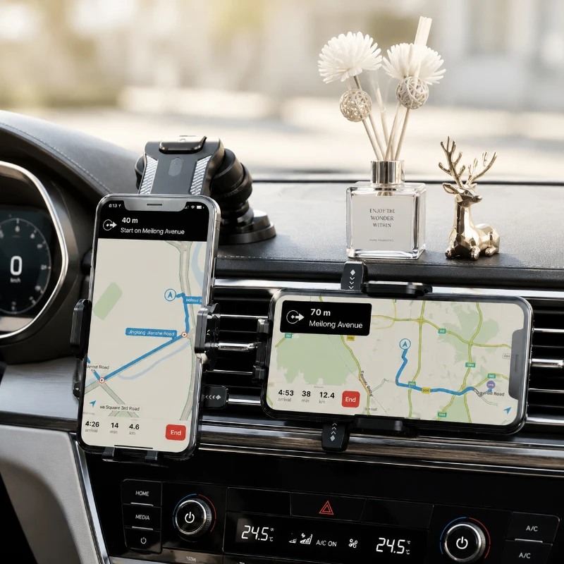 

Car Phone Holder Car Mount, Suction Cup Adjustable Stand for In-Car Navigation, Universal Mount for iPhone, Samsung