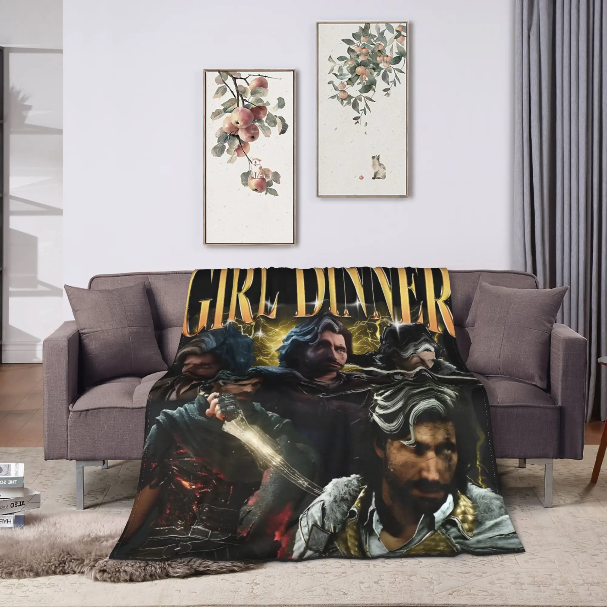 Verso Clair Obscur Expedition 33 Gamer 90s Fan Art Blanket Super Warm  Throw Blanket Winter Picnic Living Room Funny Bedspread