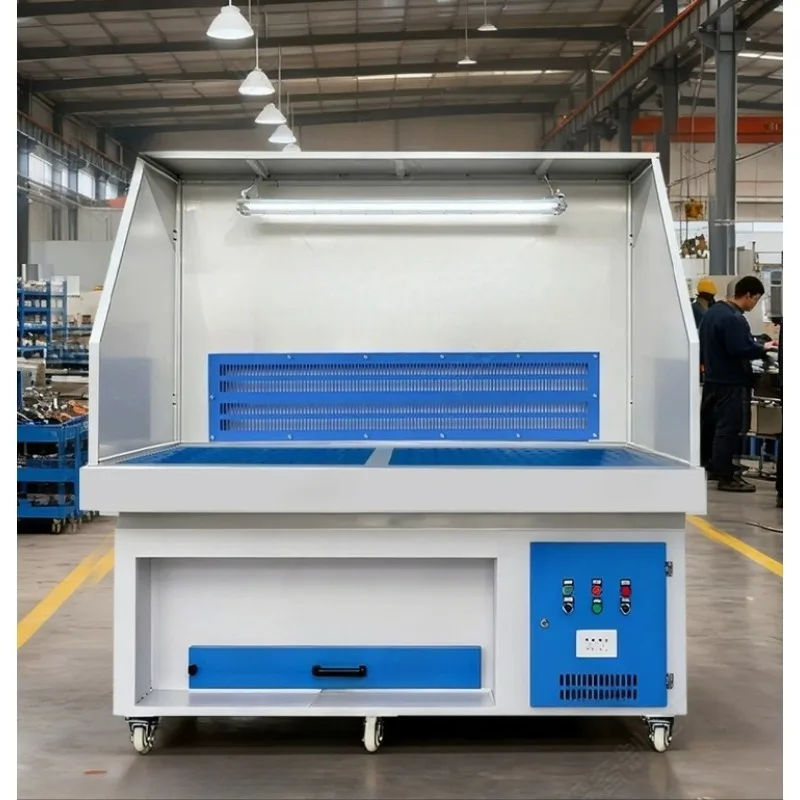 Mobile Polishing Workbench Pulse Dust Collector Specialized For Metal Wood Grinding And Industrial Workshop Dust Removal