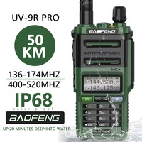 BAOFENG UV 9R Pro V2 IP68 Waterproof Walkie Talkie Tri-Power Type-C Charger Dual Band Ham CB Radio Two Way Radio of UV 9R Plus