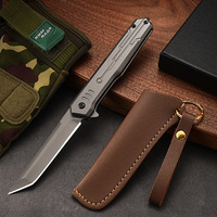 Stainless Steel Outdoor Folding Tactical Knife High Hardness Quick Open Camping Knife M390 Self-Defense Pocket Knife