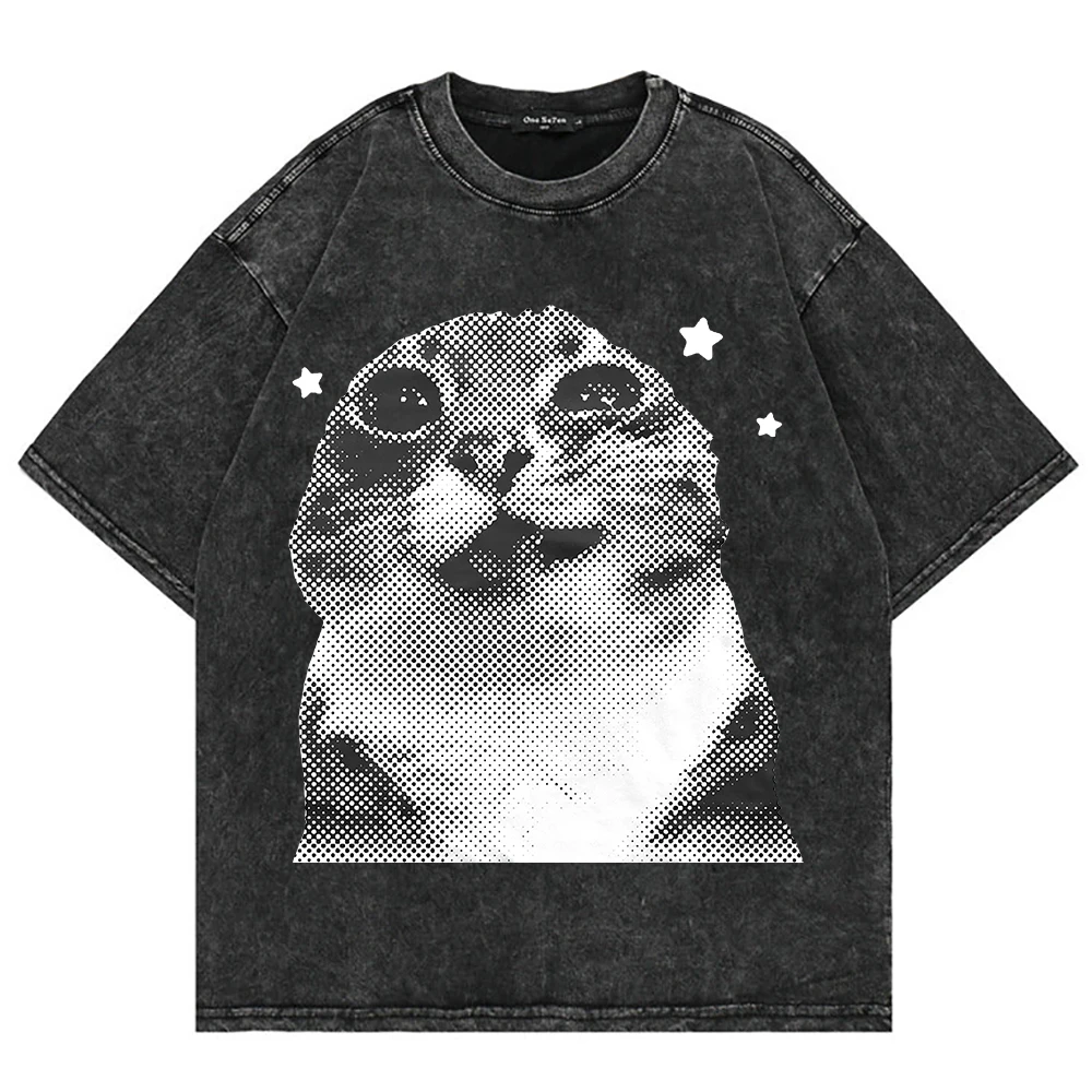 100% хлопок, винтажная обработ – обзор и цена Acid Wash Vintage Graphic T Shirt