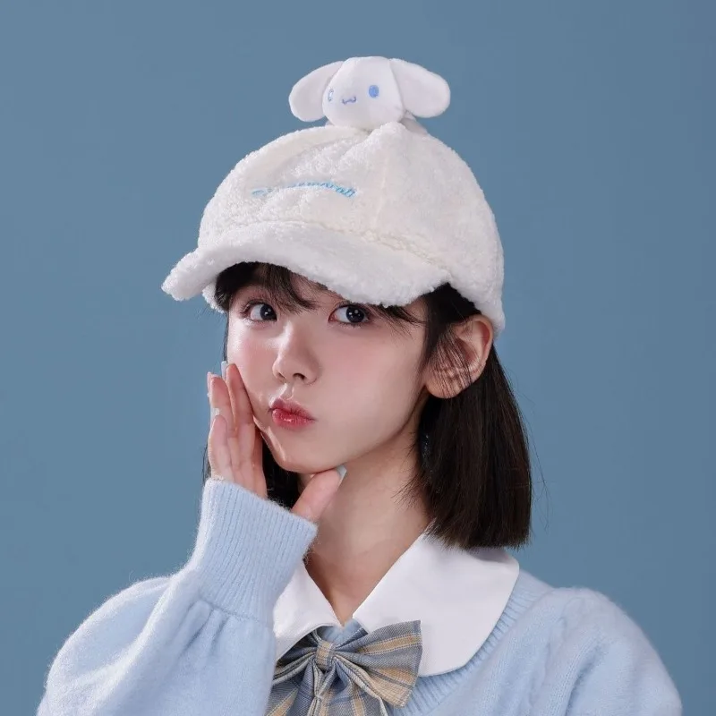 Sanrio My Melody Pochacco Pompompurin chapéus periféricos de filmes e televisão kawaii para meninos e meninas bonés de beisebol quentes de inverno