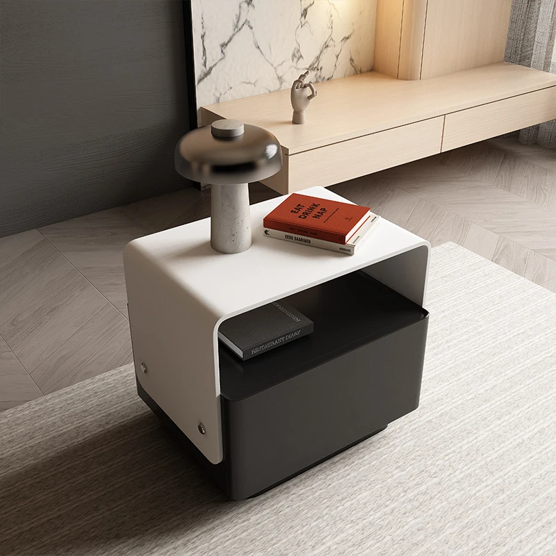 Laci Meja Malam Nordic Penyimpanan Kamar Tidur Meja Samping Tempat Tidur Estetika Antik Furnitur Kamar Tidur Mesa De Noche Modern Mewah