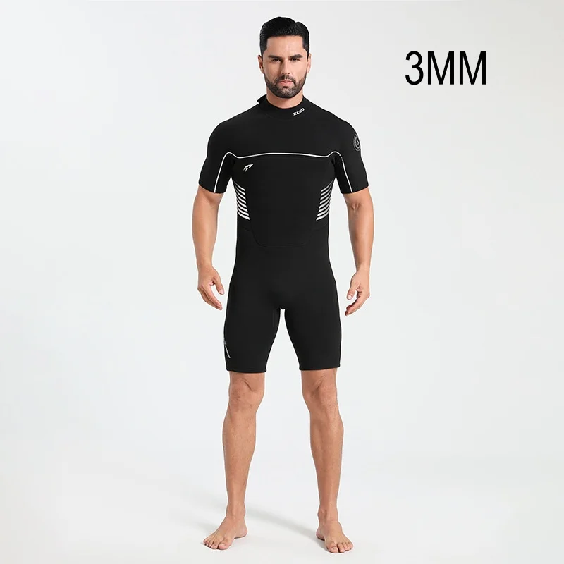 

3MM Men Women Scuba Outdoor Water Sports Kayaking Spearfishing Drifting Swim Diving Suit Neoprene Short Sleeve Surfing WetSuit