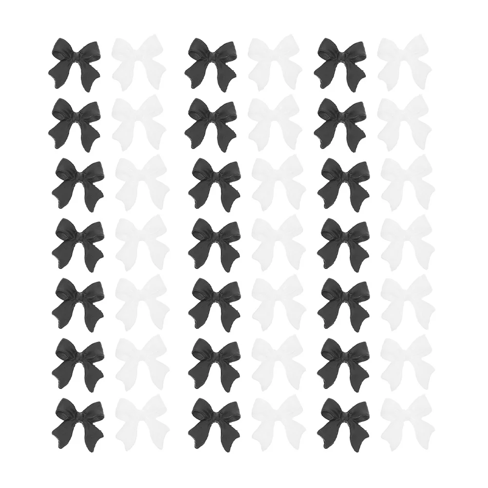 200Pcs Bow Nail Charms Fashion Nail Art Decorations for Women Manicure Supplies DIY Christmas Wedding Manicure Decorations