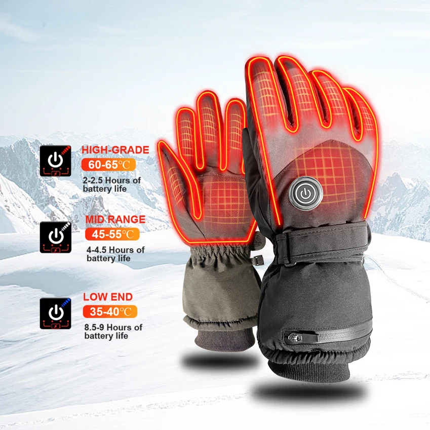 2026-oem-top-quality-rechargeable-heated-gloves-powered-climbing-waterproof-sports-ski-unisex-smart-heating-durable-warm-design