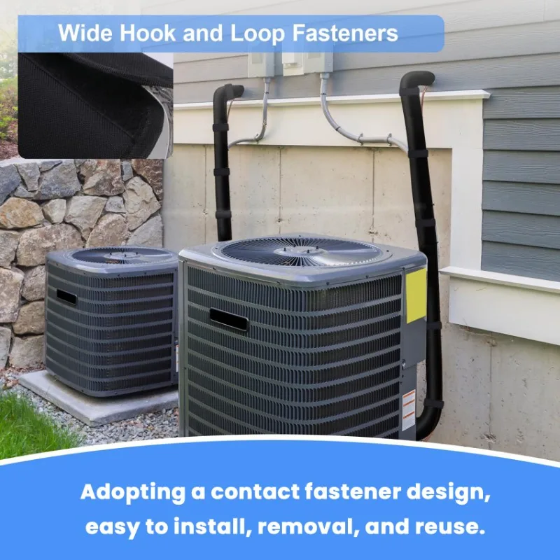 

Y42A-AC Insulation Tube Wrap Protector 80X12 In For HVAC Copper Pipe Insulation Cover For Outside Central Air Conditioning