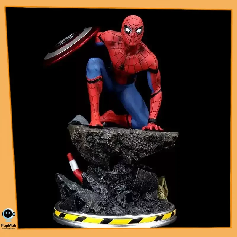 

Marvel Мстители Капитан Америка Гражданская война Человек-паук со щитом Фигурка Модель Статуя Коллекционная игрушка