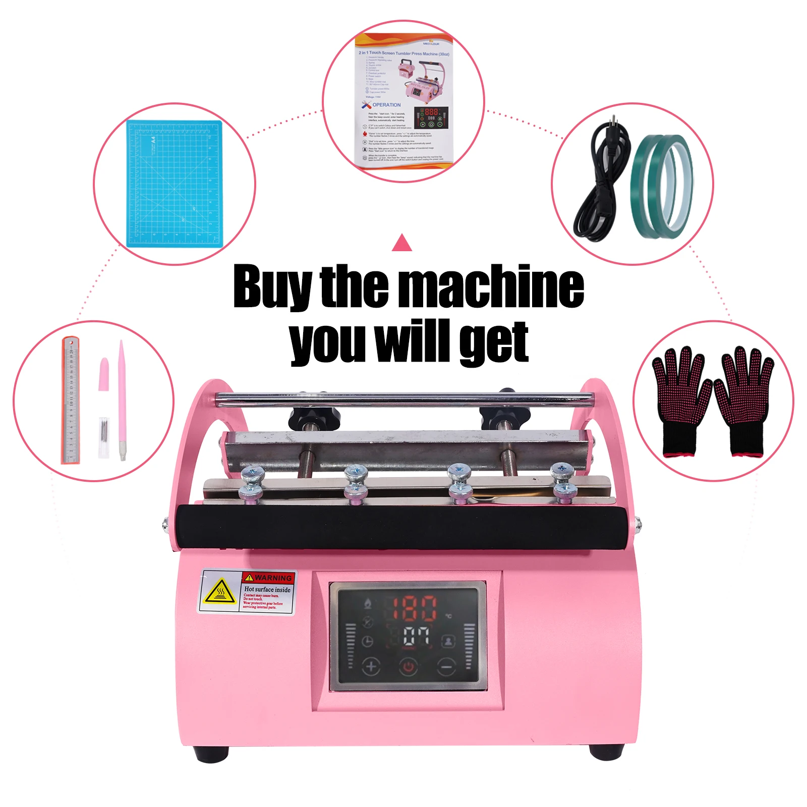 

2026 New Multifunctional 11Oz 16Oz 20Oz 30Oz Easy Transfer Diy Cup Mug Tumbler Printing Machine Heat Press Sublimation Machine