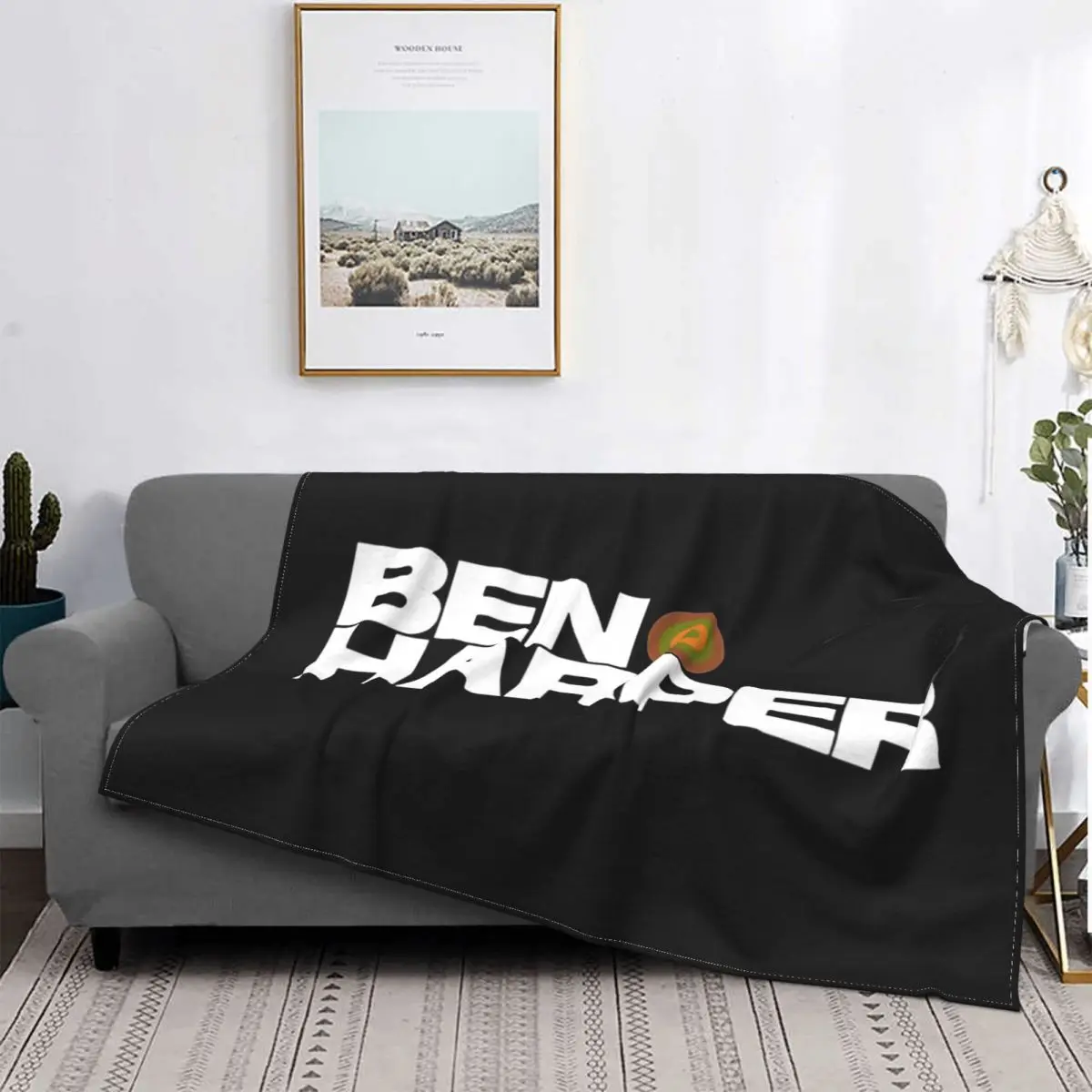 Ben Harper Blanket Fleece Velvet All Season Cute Lightweight Ultra-Soft Harper Throw Blankets For Car Rug Piece