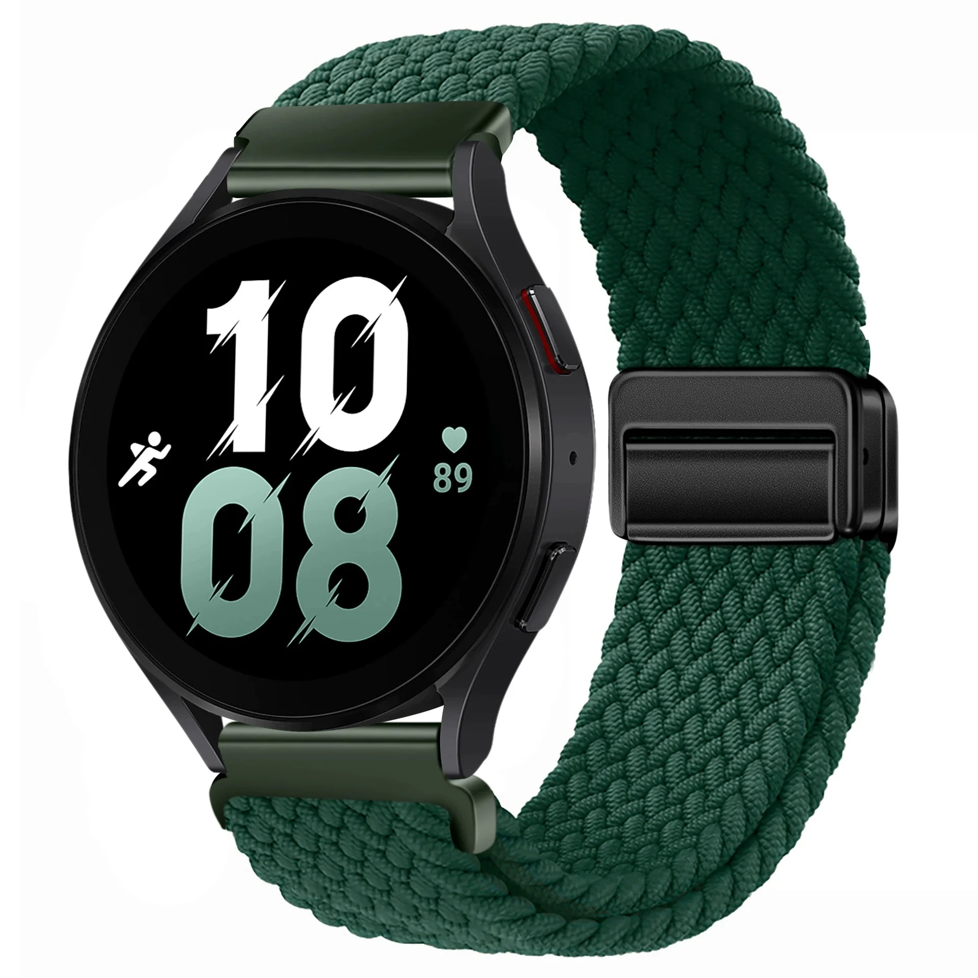 20mm 22mm Magnetarmband für Samsung Galaxy Watch 7/6/Classic/5/4/3 Geflochtenes Nylon-Schlaufenarmband für Huawei Watch 4/3/GT 5 4 Band