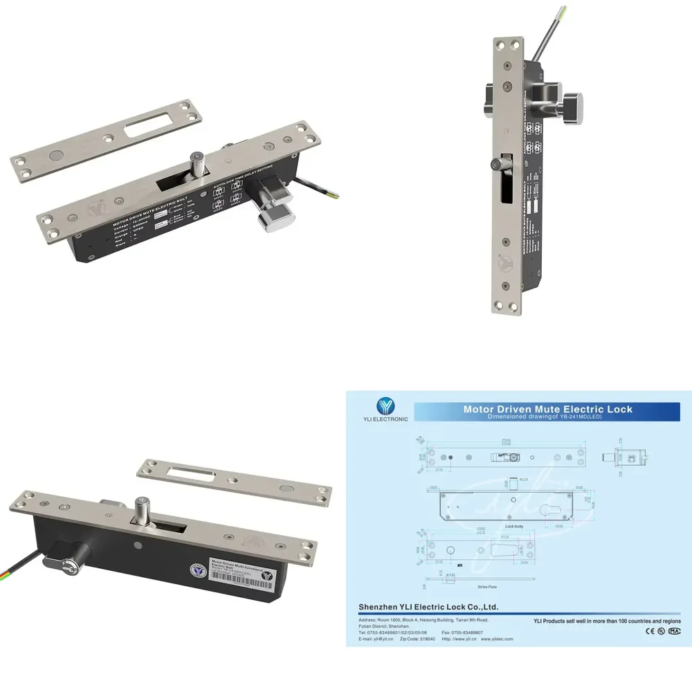 YLI ELECTRONIC 304 Stainless Steel Motor Driven Multi-functional Electric Bolt Model: YB-241MD(LED)