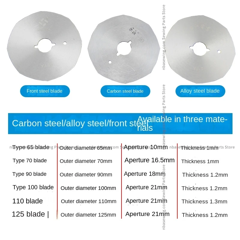شفرة ليجيانغ 70 110 125 سكين دائري Yj-65 Yj-70 عالية السرعة الصلب مثمنة شفرة كليبرز الكهربائية آلة القطع