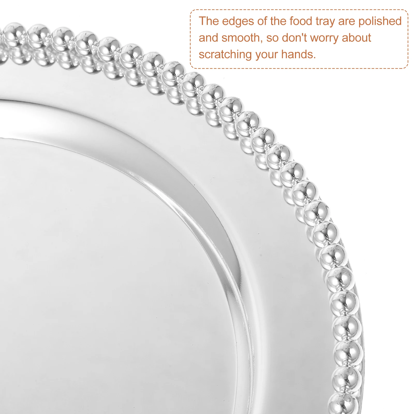 

Metal Fruit Plate Cupcake Snack Serving Dish Stainless Steel Beautiful Plates Iron Desserts Tray