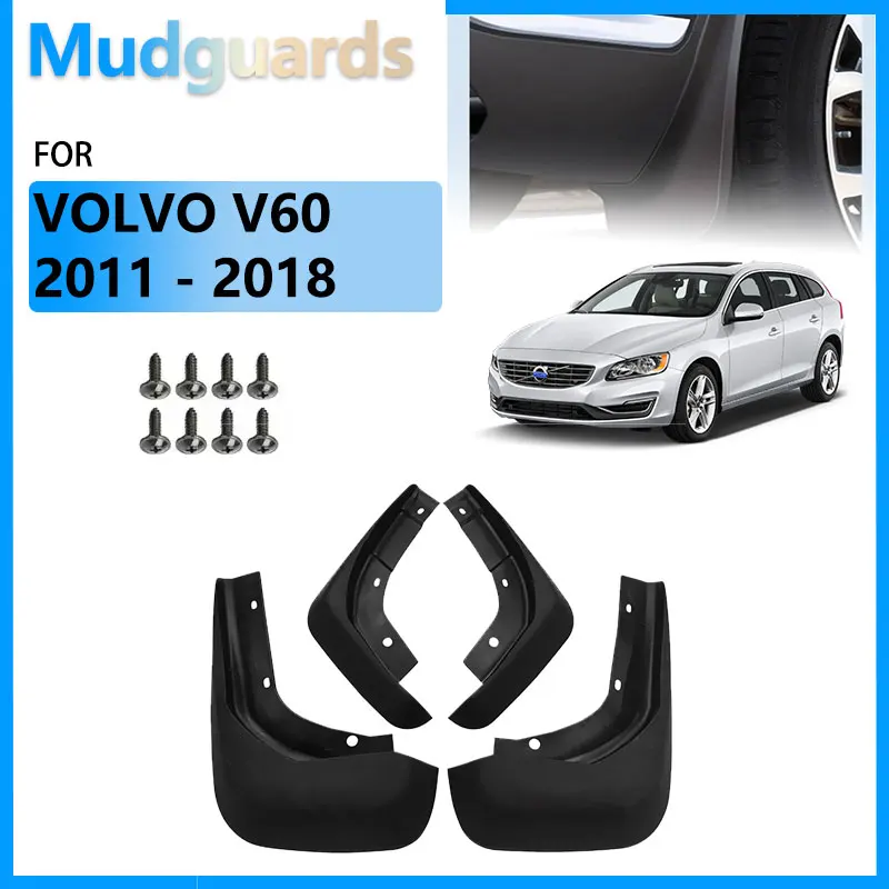 

Auto Mudguards For VOLVO V60 2011 - 2018 Accessories Front Rear Wheel Splash Guards Fender Parts 2012 2013 2014 2015 2016 2017