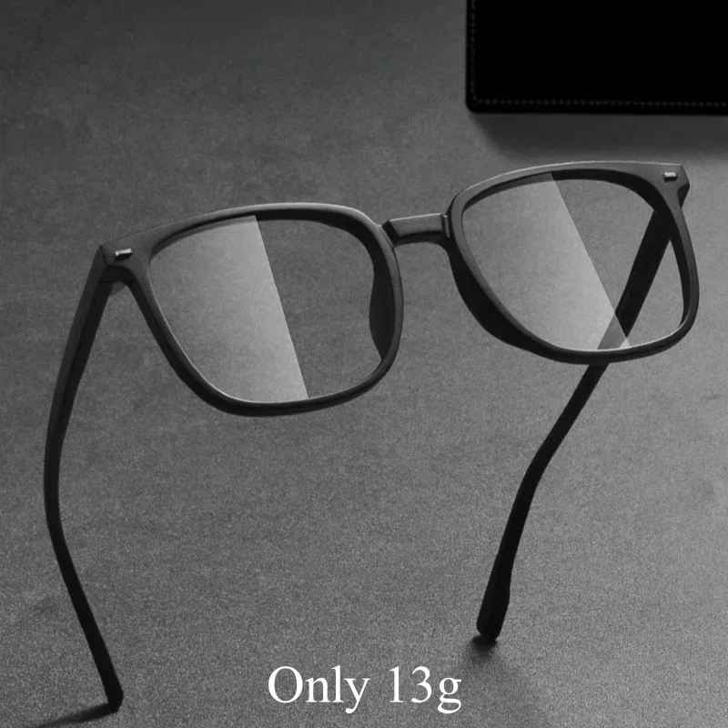 

Big Size TR90 Square Glasses Frame Men Flexible Myopia Hyperopia Optical Prescription Eyeglasses Women TR2101T Custom Lenses