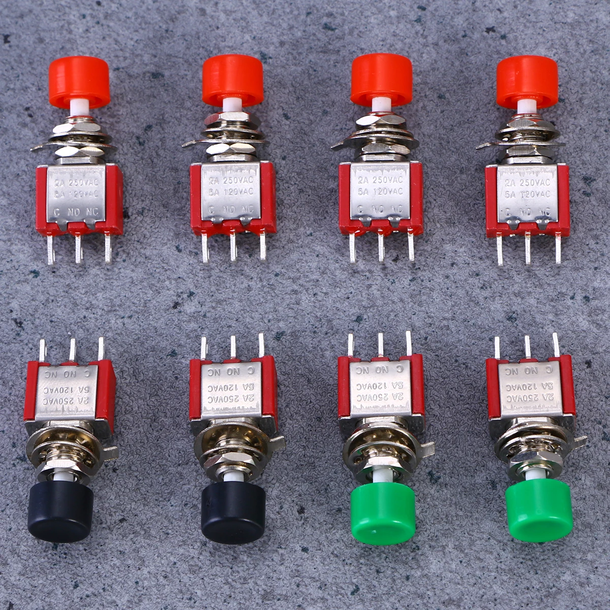 

push button press button momentary lockless metal button