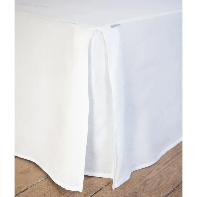 Bed Skirt Set 100% Linen, 2 Pillowcases,1 Bed Skirt for King/Queen Size Bed With 14\