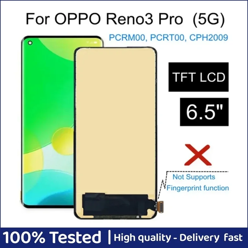 

ЖК-дисплей 6,5 "TFT для OPPO Reno3 Pro 5G PCRM00 PCRT00