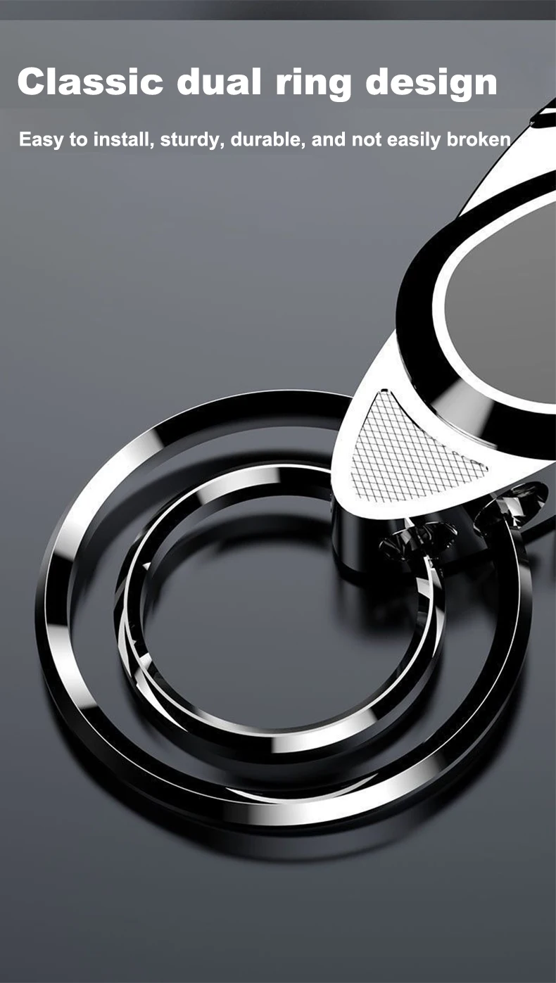 Aston Martin Premium Metalen Sleutelhanger - Antraciet gunmetal variant close-up