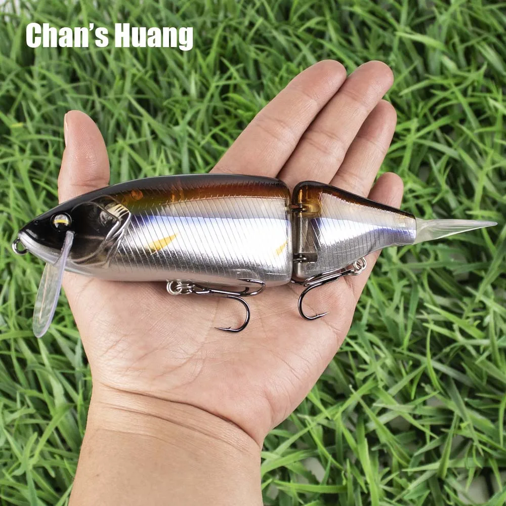 

Chan's Huang 2PCS Jointed Bait 140MM Swimbait Fishing Lure Hard Body Floating Fishing Wake Bait Tackle For Predator Bait Wobbler