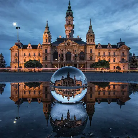 Transparent Crystal Ball for Photography