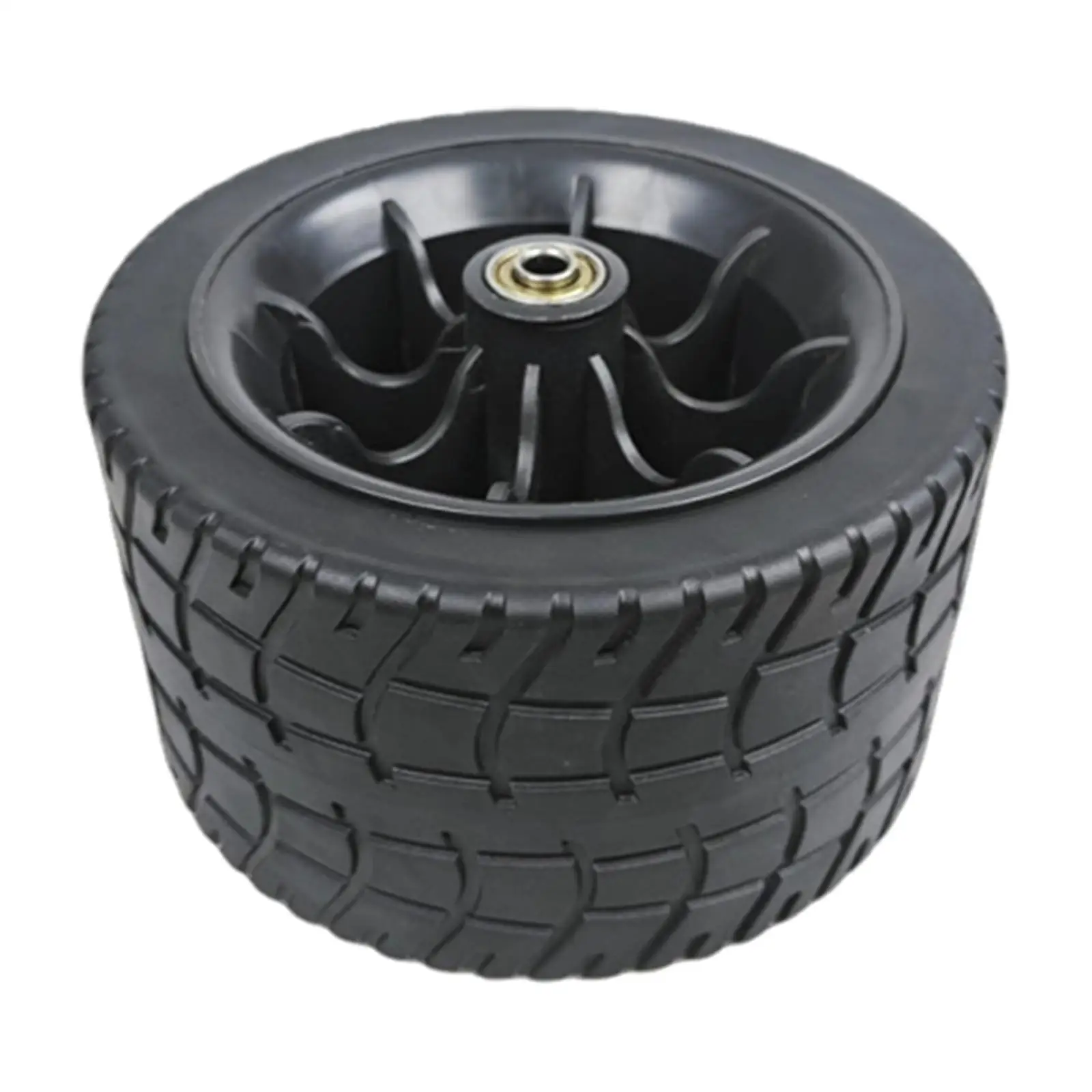 Replacement Caster Wheel for Outdoor Utility Wagon 6.57inch Heavy Duty PVC for Camping Hand Trucks
