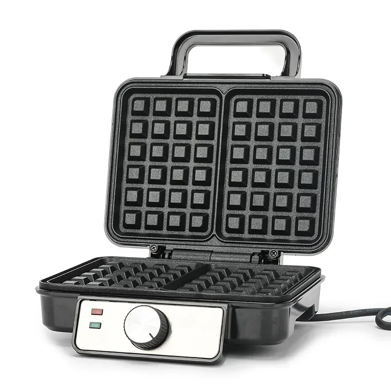 Multifunctional Electric Waffle Maker Double Sided Heated Cake Pan Light Food Breakfast Machine for Bread Fried