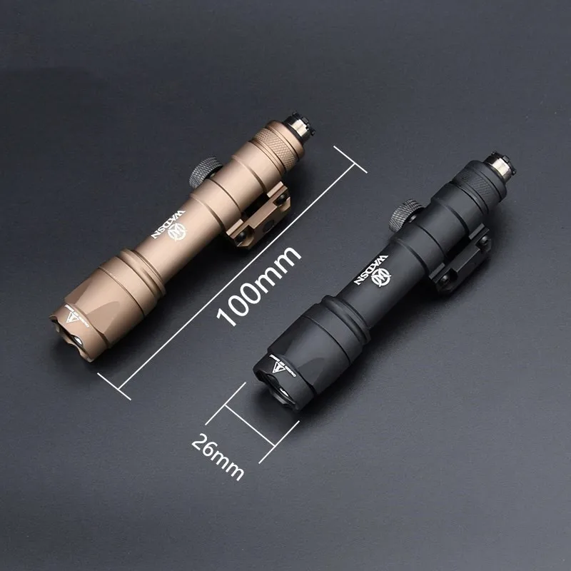 WADSN Surefir M600 M600C M600U Airsoft Powerful Flashlight Tactical Torch Scout Rifle Gun Weapon LED Light Dual Function Switch