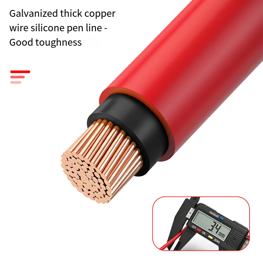 Professionele multimeter-testkabels voor een breed scala aan meters, met dikke siliconendraad voor nauwkeurige spanningsmeting
