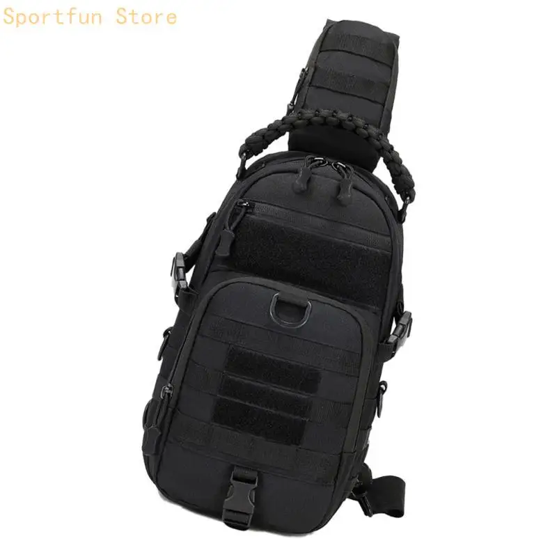 

X7JD Fishing Tackle Bag Crossbody Bag Outdoor Travel Single Shoulder Bag Chest Bag