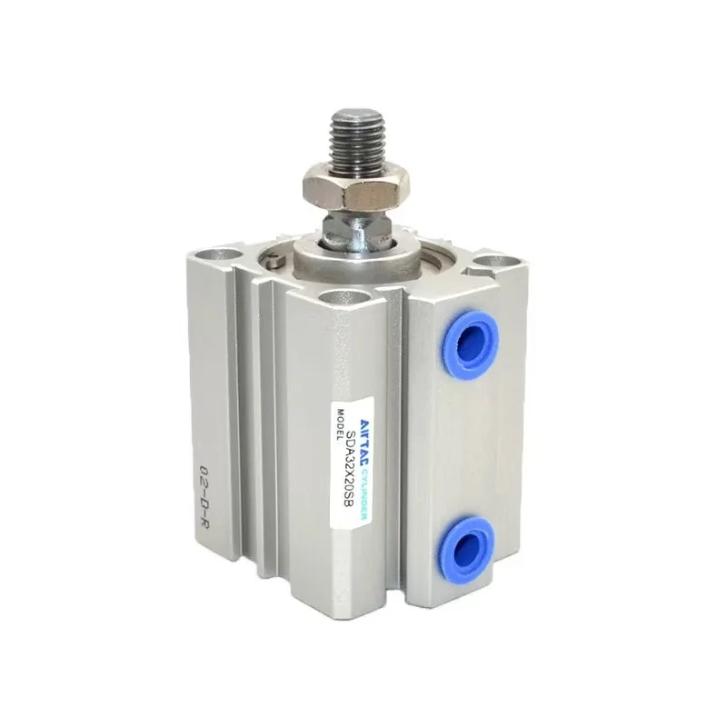 air Cylinder SDA-B series Male thread Pneumatic Compact airtac type 16 20 25 32 40 50 63mm Bore to 5 10 15 20 25 30 40 45 50mm
