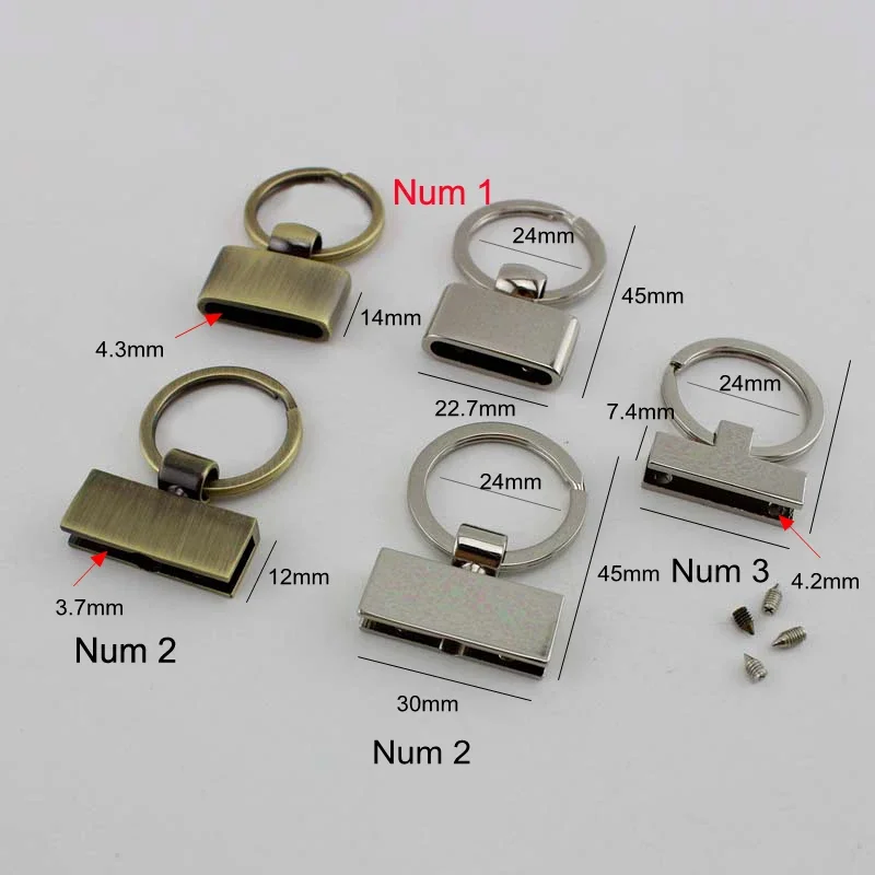 10pcs 3 colors 45X30mm T-shape Key Fob With 24mm Split Key Rings,Key Fob Hardware keychain accessories key fob