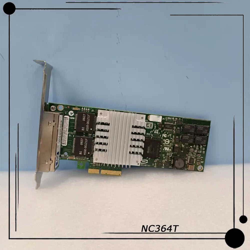 Original For Intel 4-Port Gigabit NIC 9404PT PCI-E NC364T 436431-001 435506-003