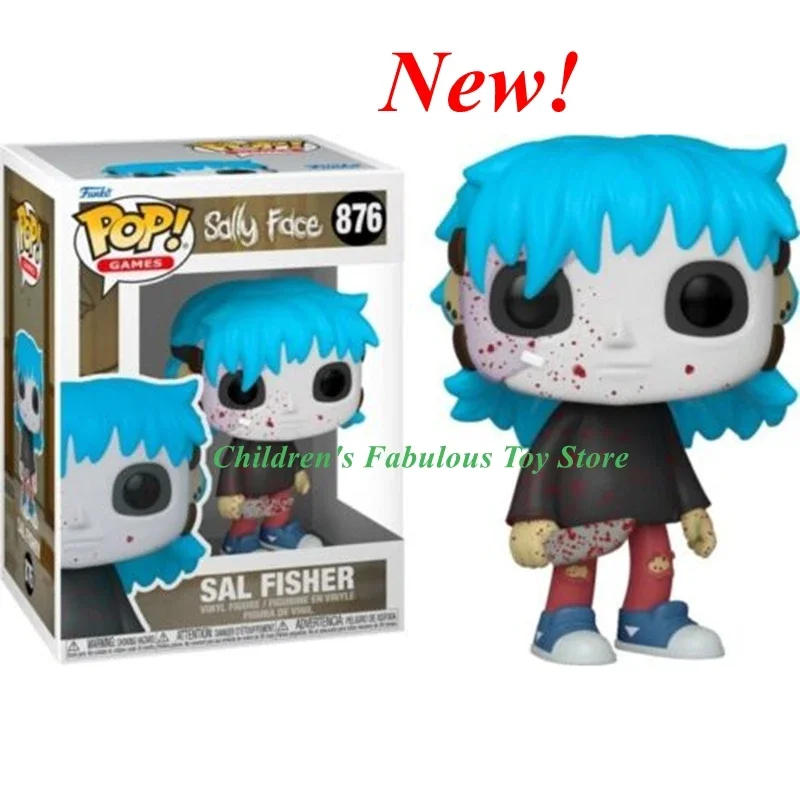 NEWest FUNKO POP Anime Action Figures SALLY FACE #472 Larry #875 Sal Fisher #876 Vinyl Figure Model Collection Toys For Gifts