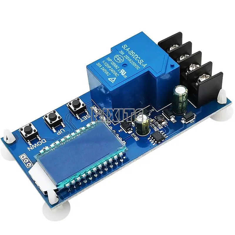 DC 6-60v 30A Storage Battery Charging Control Module Protection Board Charger Time Switch LCD Display XY-L30A