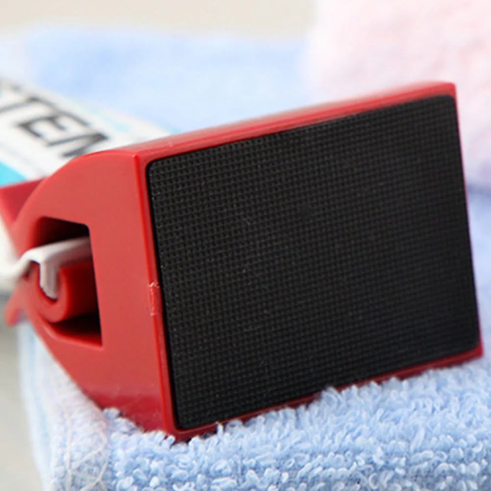 Toothpaste Squeezer Rolling Tube Dispenser Red High Quality Plastic Bathroom Accessory For Cosmetics Lotion Creams Paints Waste