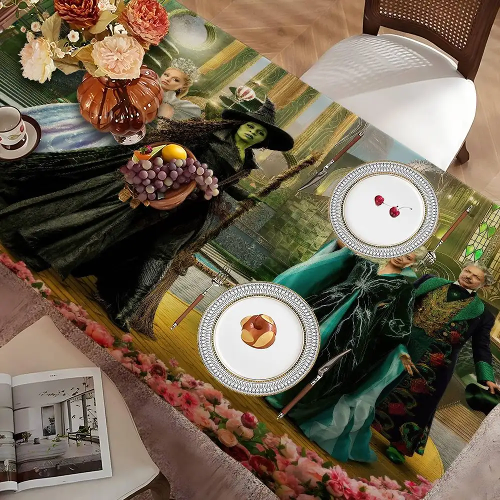 Wicked Movie Tablecloth Tea Coffee Table Cloth Waterproof Cloth Wall Stove Rack Rectangular Wedding Banquet Home Decor