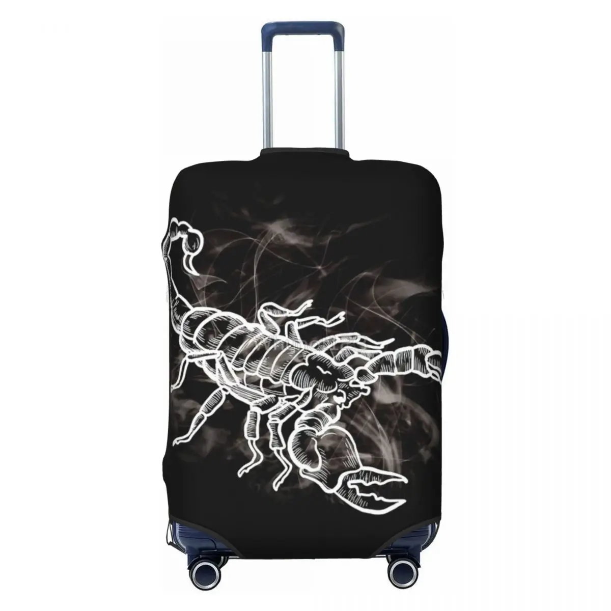 Scorpion Smoke Design Print Luggage Protective Dust Covers Elastic Waterproof 18-32inch Suitcase Cover Travel Accessories