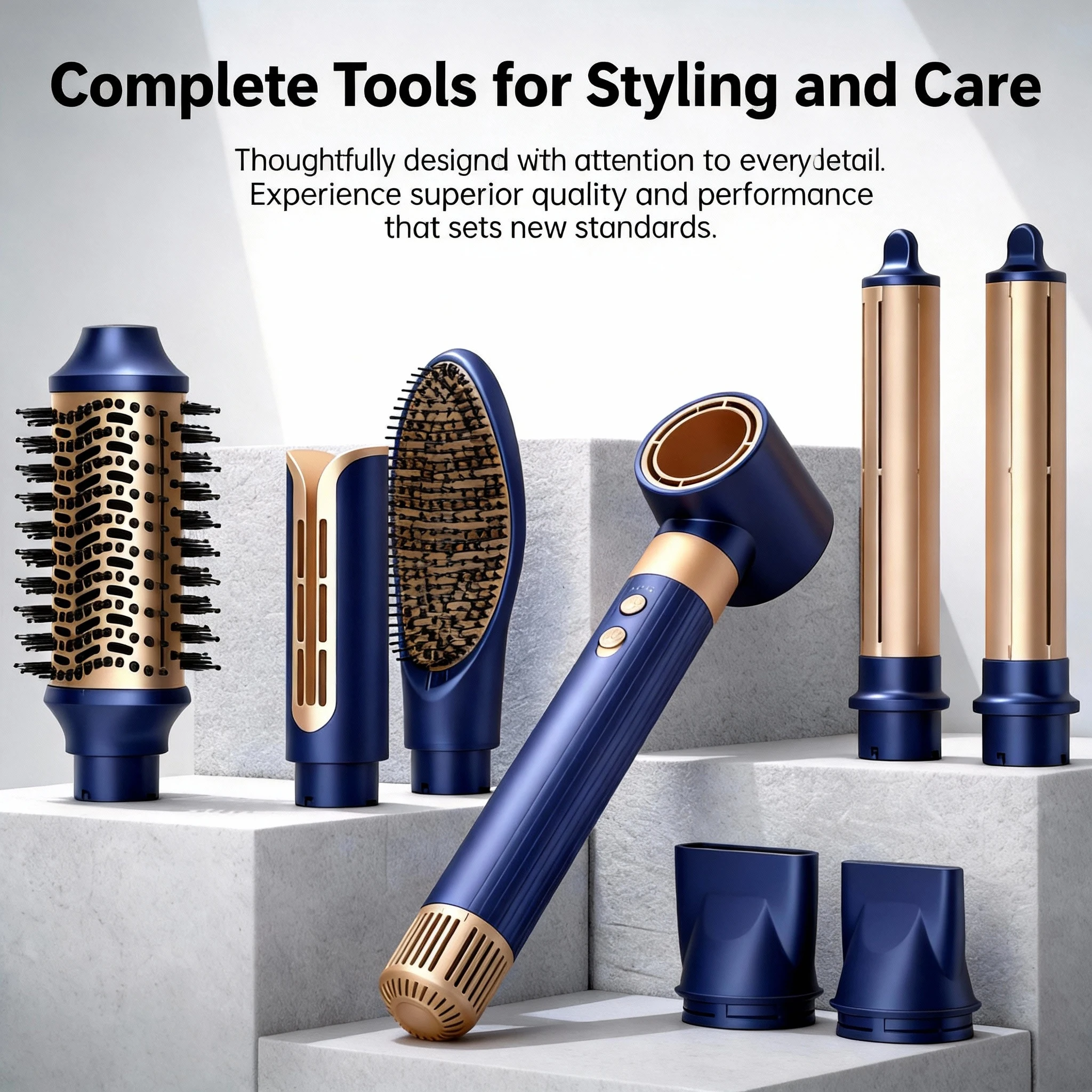 

Фен-стайлер ионный электрический 1400 Вт, пластиковый, автоматический, для укладки и ухода за волосами, модель F7B, 0.5 кг, для отелей