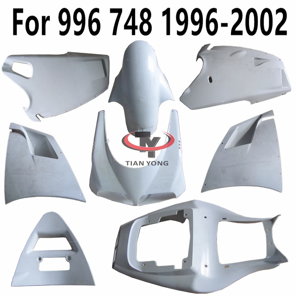 For Ducati 996 748 1996-1997-1998-1999-2000-2001-2002 Unpainted Bodywork Fairing Accessories Pack left and right Components