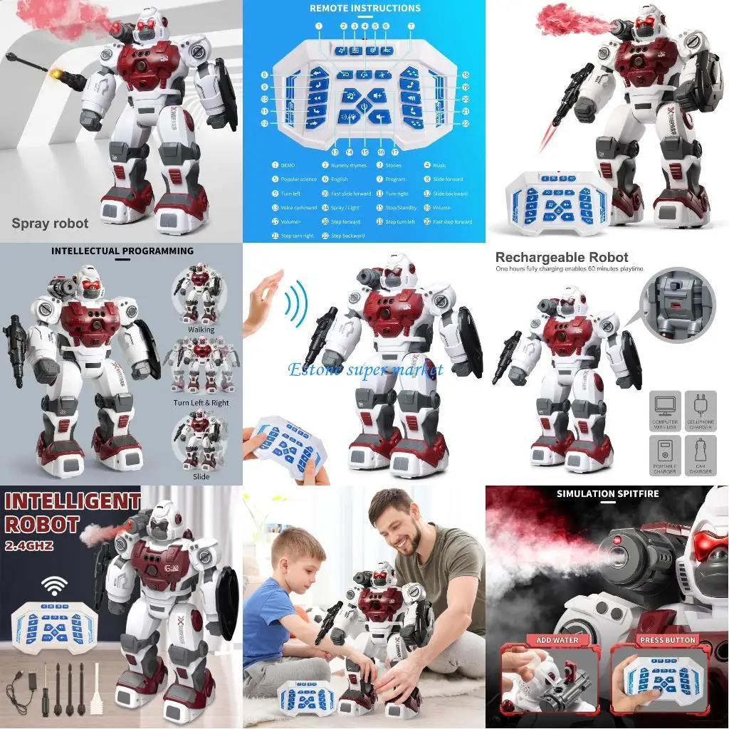 

090B Intelligent Robot Toy Wireless Control Robot Toy Children Funny Electronic Gift