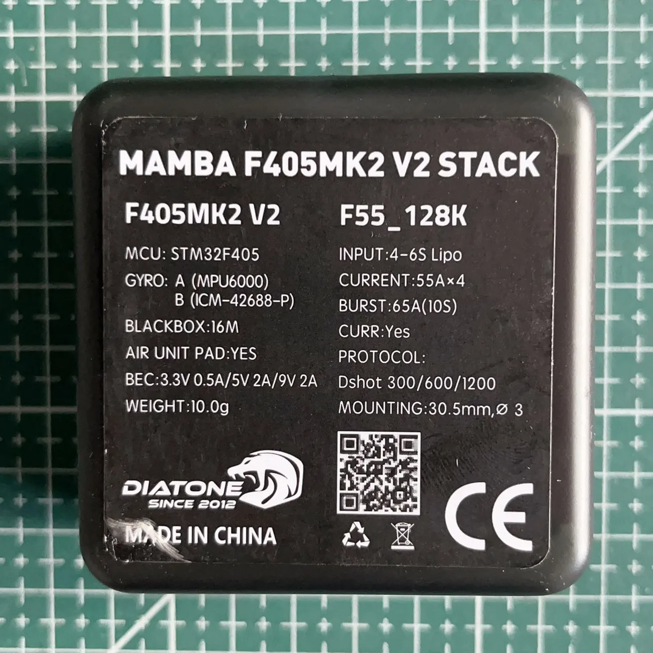 DIATONE MAMBA F405 MK2 V2 ICM42688P Flight Controller W/ BL32 4in1 F55 128K 55A ESC Dshot 300-1200 3-6S Flytowe for RC FPV Drone