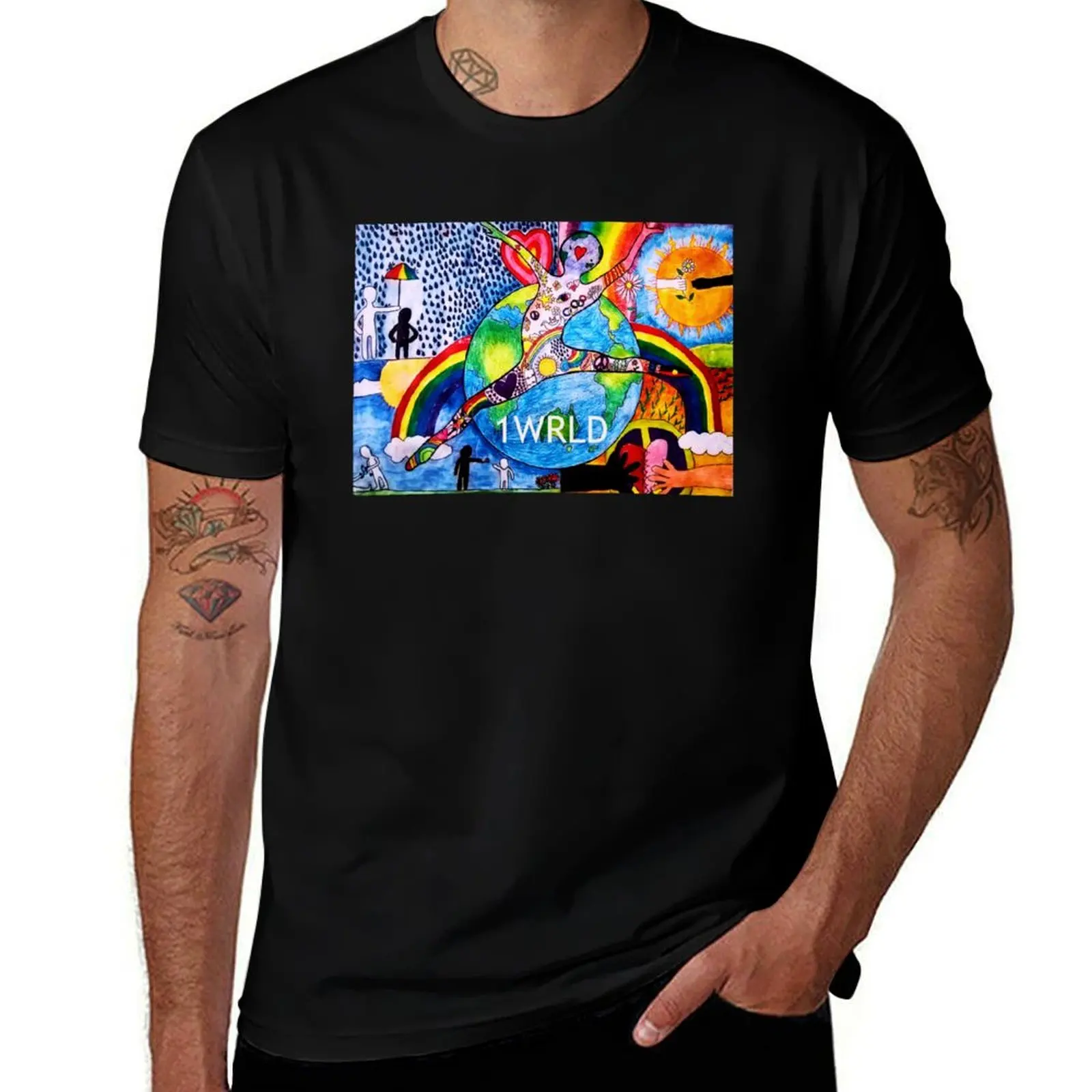 

Peace and Equality by 1wrld T-Shirt anime t shirts vintage clothes custom shirt mens graphic t-shirts anime