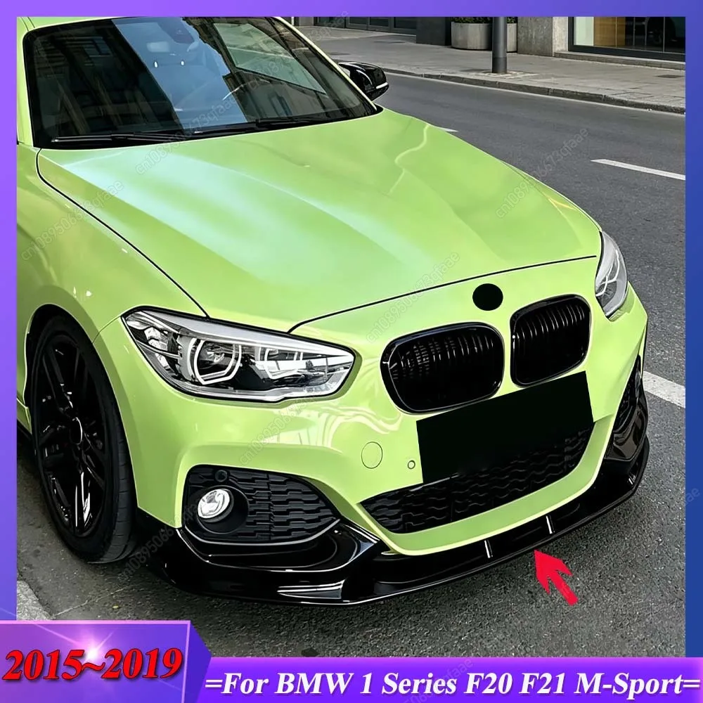 

For BMW 1 Series F20 F21 M-Sport 118i 118d 120i 120d M135i M140i 2015-2019 Facelift Front Bumper Lip Spoiler Diffusers Body Kits