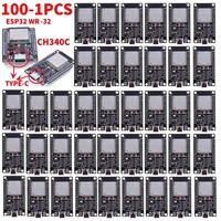 100-1pcs ESP32 WR-32 Development Board ESP32 TYPE-C CH340C WiFi+Bluetooth-compatible Module for IOT Development Board 32MBIT