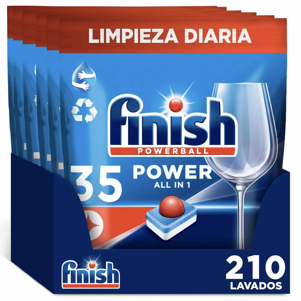 Finish All in 1 Max [saving Pack] for dishwasher Power 210 pills