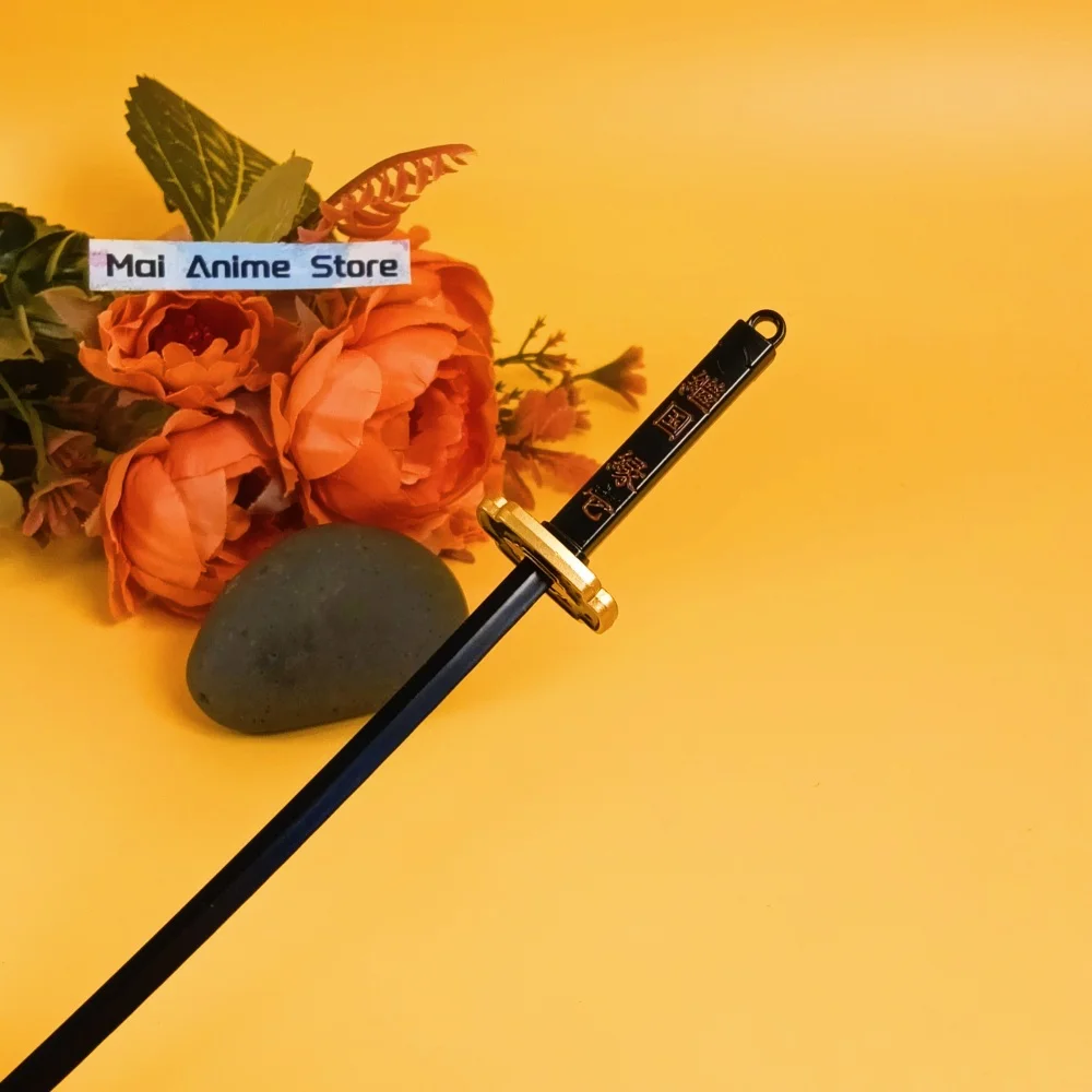 Brelok Anime Katana 15 cm Figurka Metalowy Nóż Ninja Miecz Oryginalny Miecz Samurajski Realistyczny Japoński Katana Niedziałający Miecz Zabawka Prezent